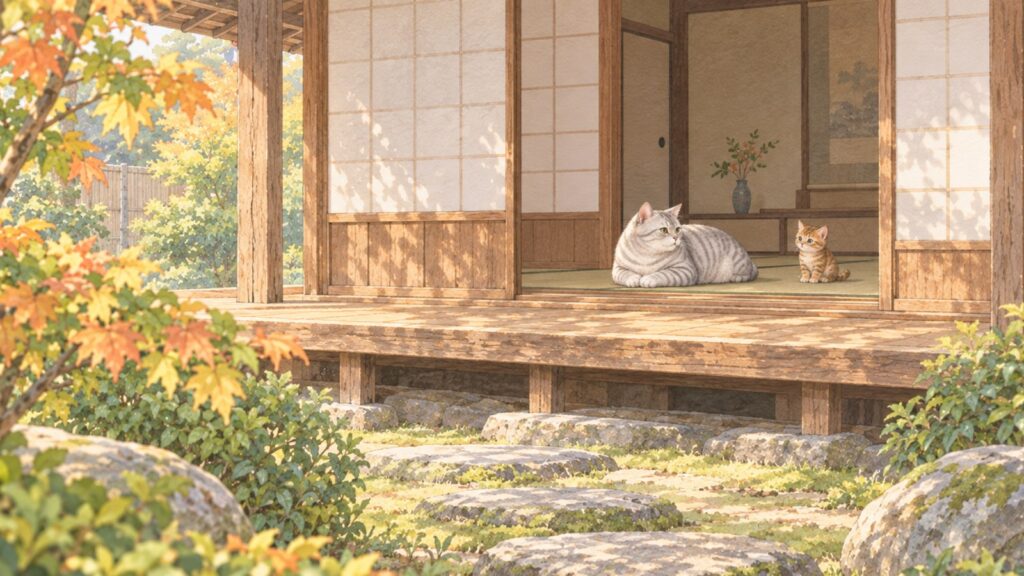 水彩で描かれたシュルと茶々